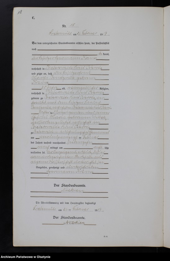 image.from.unit.number "Sterbe-Neben-Register Nr 1 - 84"