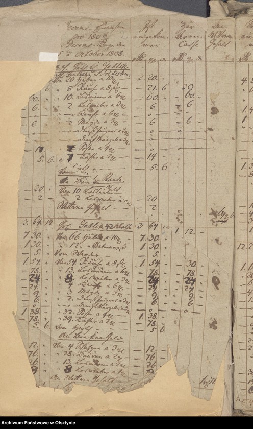 image.from.unit.number "Einnahme beider Kirchen Armen und Schulkasse zu Widminnen"