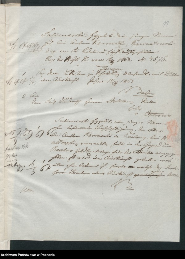 Obraz 16 z jednostki "A. betr. den Gutsbesitzer Joseph von Sulimierski"