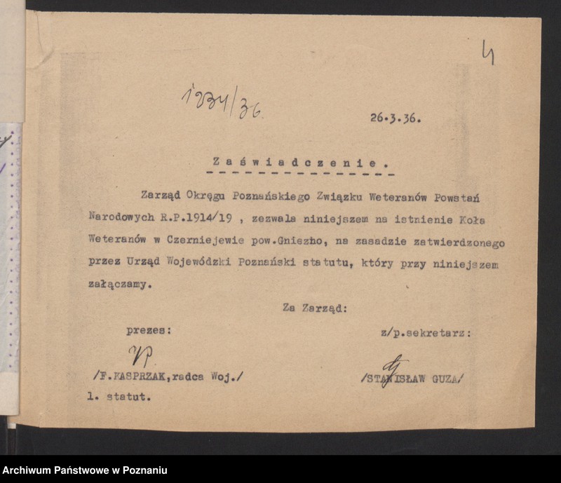 Obraz 7 z jednostki "Gniezno - akta delegata powiatowego."