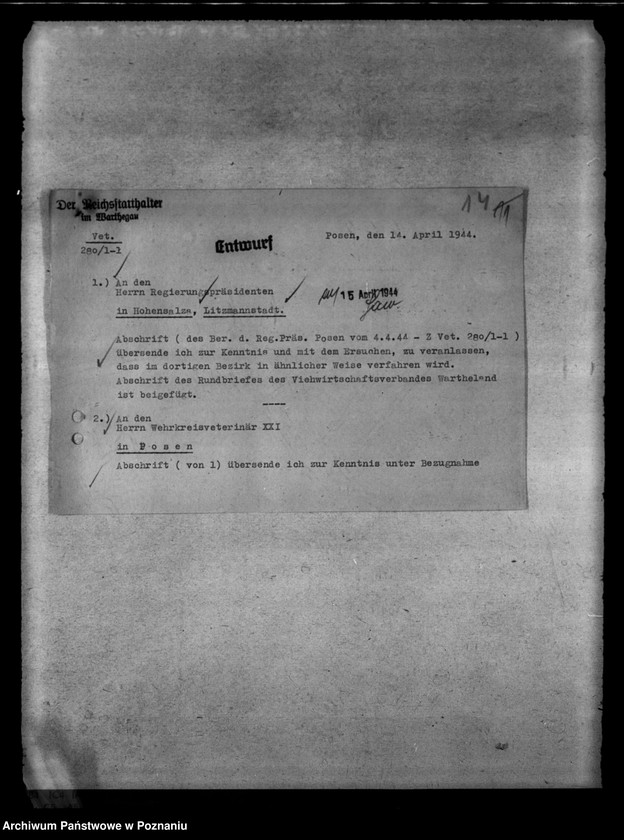 image.from.unit.number "Behandlung von Schlachtvieh. Tierschutz. Wissenschaftliche Versuche an lebenden Tieren"