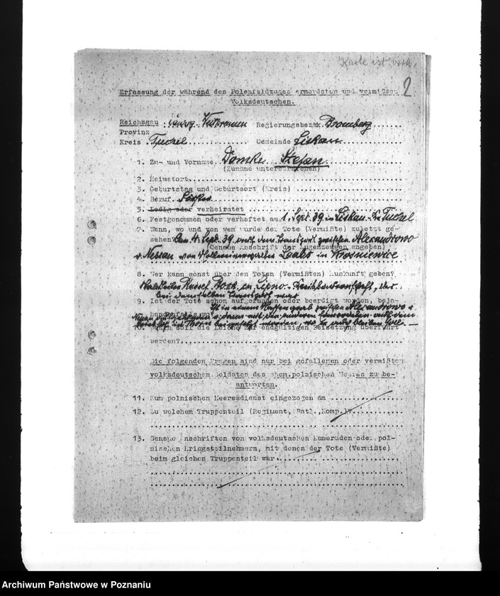 Obraz 6 z jednostki "Amtliche Meldungen Kreis Tuchel (Tuchola)"