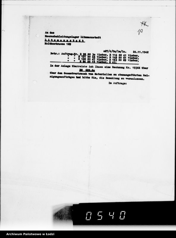 Obraz 16 z jednostki "5314 Kriegsauftrag R.99 SS-30 Winter Pelze HBA Posen"