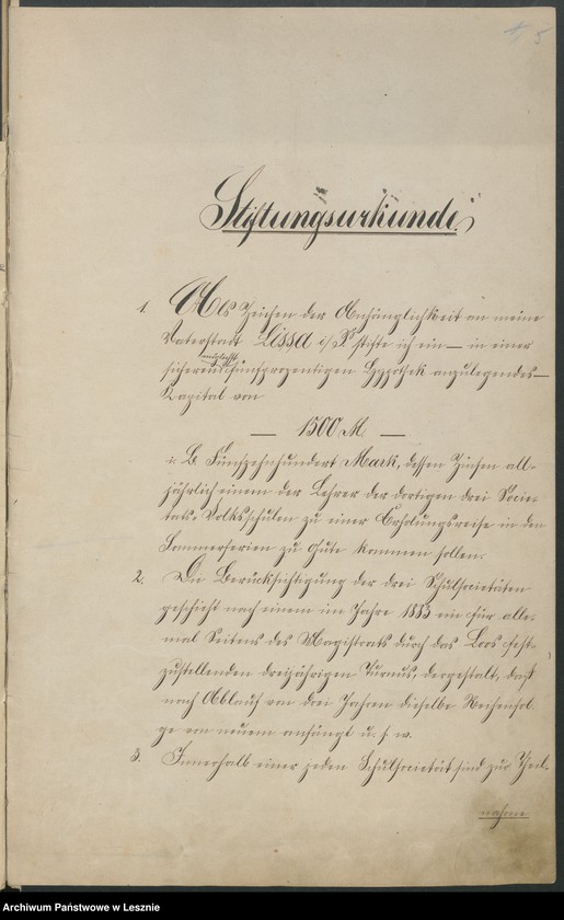 Obraz 8 z jednostki "[Stiftung des Stadtältesten Moll für hiesige Volksschullehrer]"