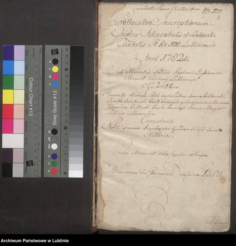 image.from.unit.number "Prothocollon inscriptionum iudicii advocatialis et scabinalis civitatis SRM Lublinensis"