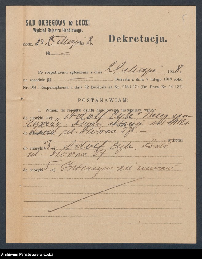 Obraz 7 z jednostki "Adolf Cyk – sklep spożywczy"