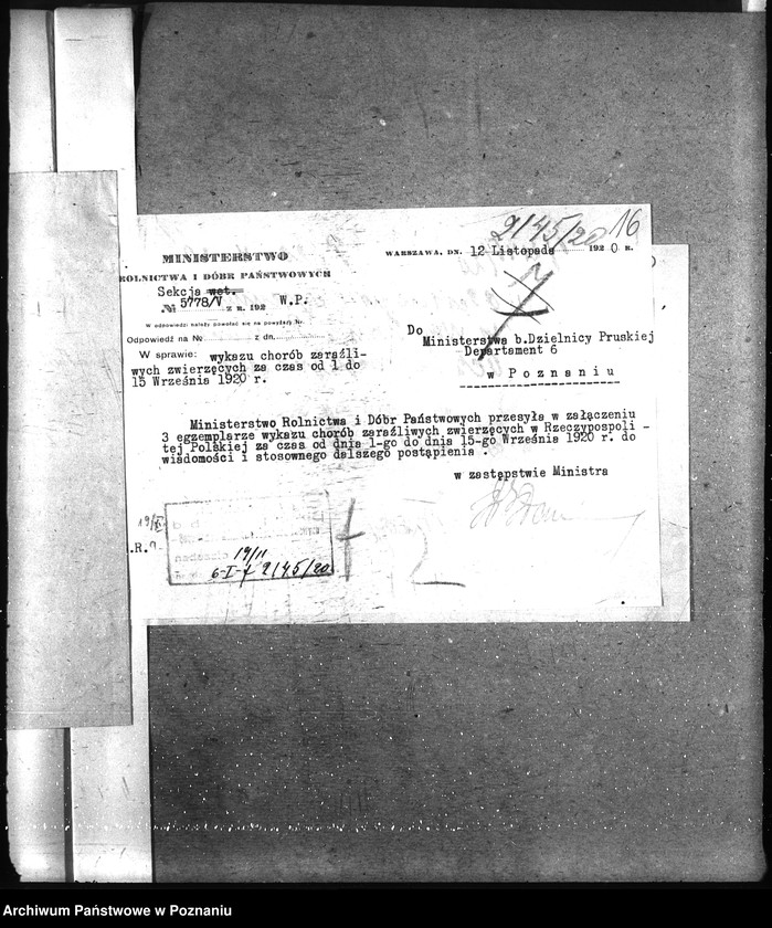 Obraz 20 z jednostki "Wykaz chorób zwierzęcych zaraźliwych w Rzeczypospolitej Polskiej"