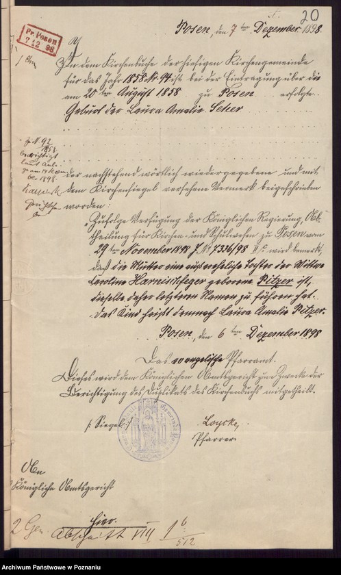 Obraz 14 z jednostki "Duplikat des Tauf, Trau, Sterberegisters"