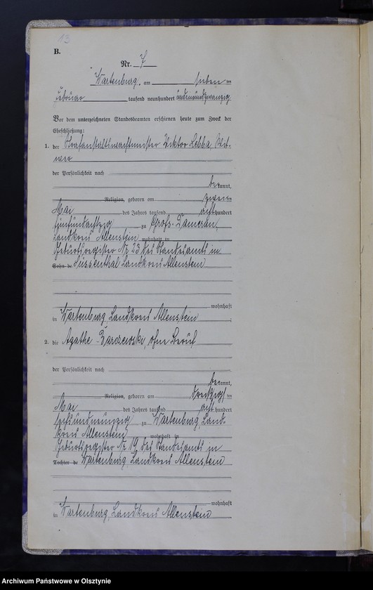 image.from.unit.number "Heirats-Haupt-Register Nr 1 - 43"