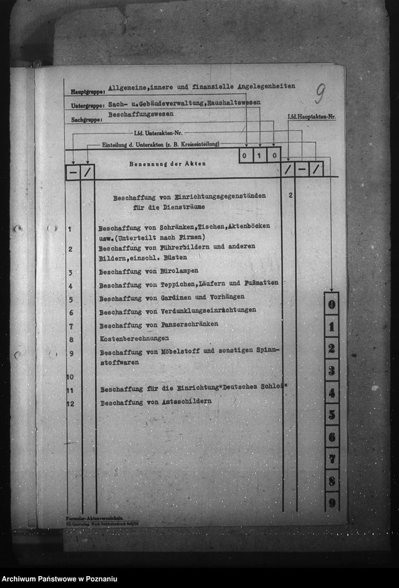 Obraz 13 z jednostki "Aktenplan (Haushalts-, Kassen- und Rechnungswesen)"