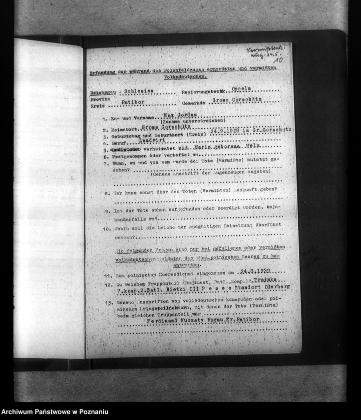 Obraz 14 z jednostki "Amtliche Meldungen Kreis Ratibor O/ S (Raciborz)"