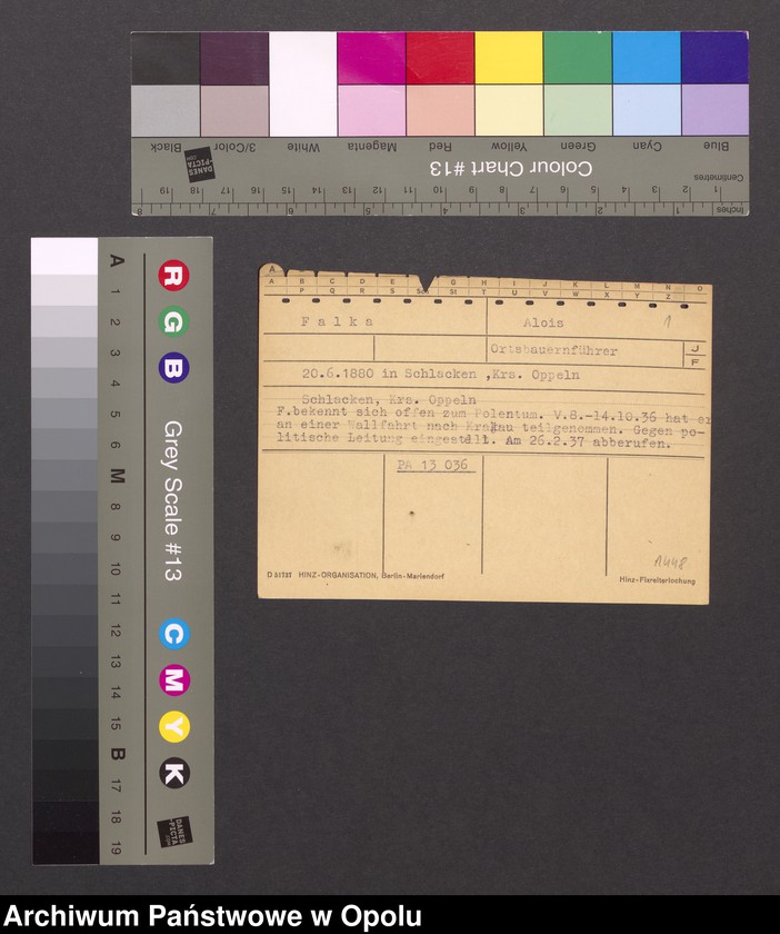 Obraz 3 z jednostki "[Falka Alois, ur. 20.6.1880 Schlacken]"