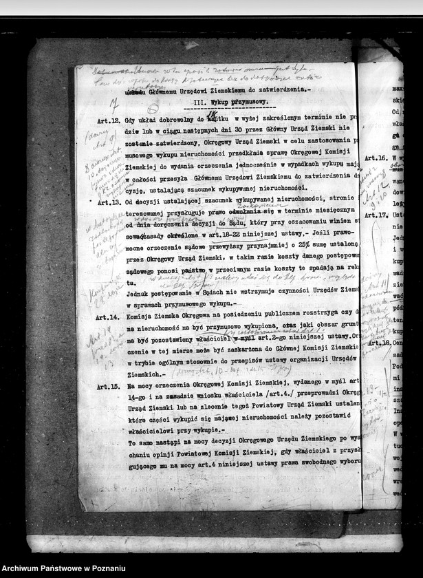 Obraz 12 z jednostki "Sprawy prawne projekty ustaw i rozporządzeń do Sejmu Ustawodawczego"