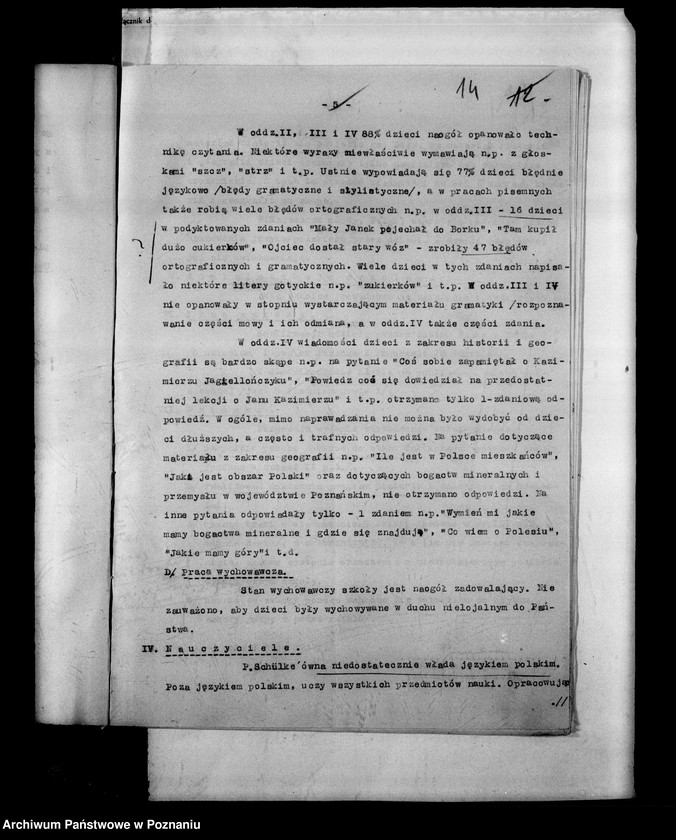 Obraz 17 z jednostki "Prywatna Szkoła Powszechna z niemieckim językiem nauczania Siedmiorogów powiat Gostyń"