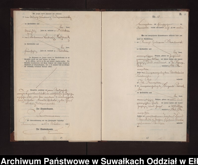 image.from.unit.number "Heiraths-Neben-Register des Preussischen Standes-Amtes Gr. Konopken Kreis Loetzen"
