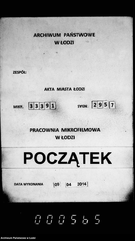 Obraz 1 z jednostki "O proizvodstve rabot po počinke zdanija cholernoj bol´nicy v gor. Lodzi"