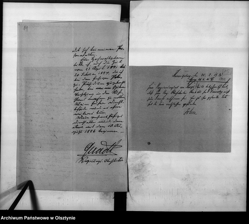 image.from.unit.number "Personal-Akten für den Regierungs-Sekretär Quadt [Hermann]"