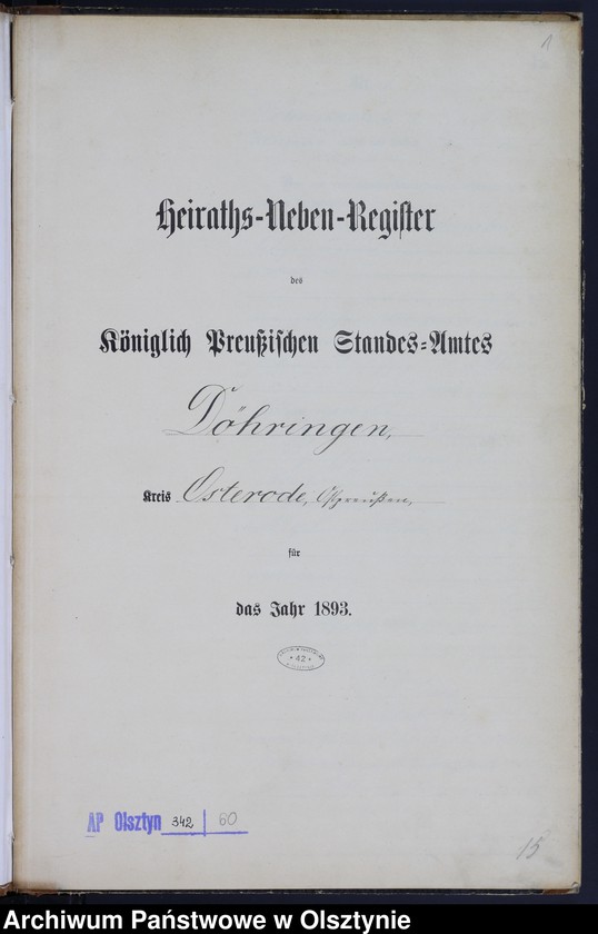 image.from.unit.number "Heiraths-Neben-Register Nr 1 - 19"