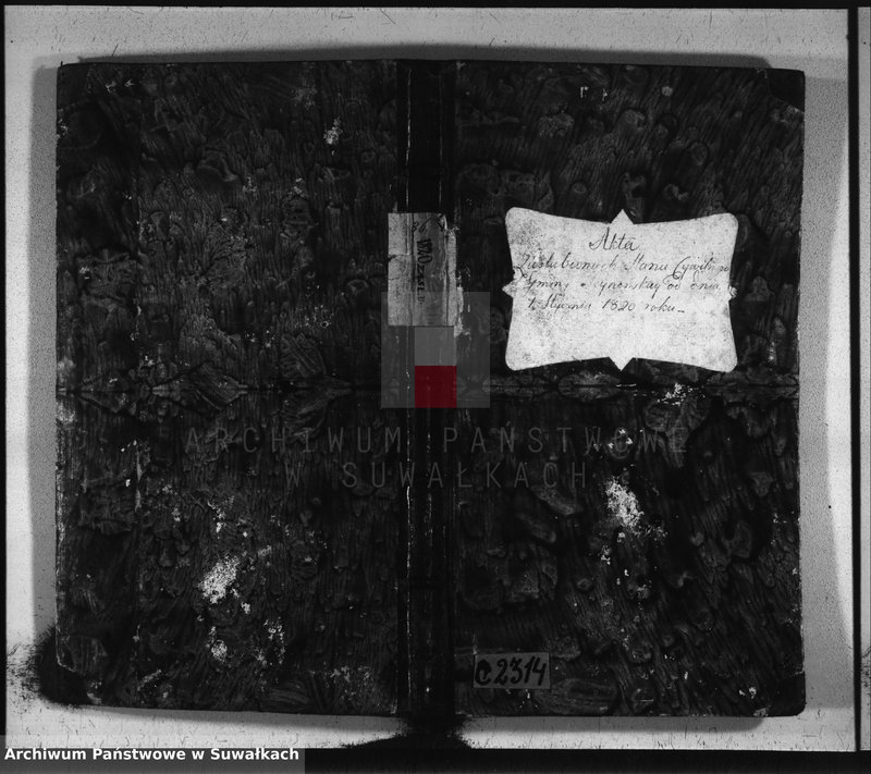 image.from.unit.number "Akta zaślubionych stanu cywilnego gminy seyneńskiey od 1-go stycznia 1820 roku."