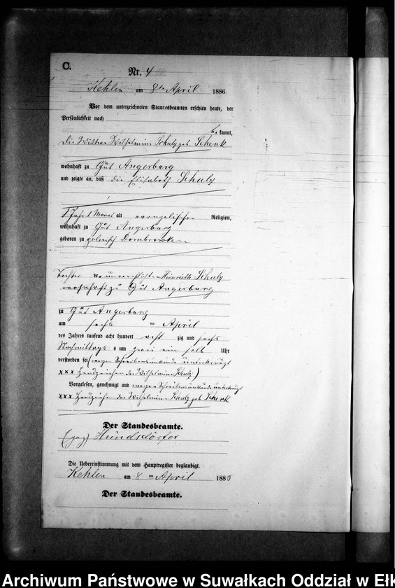 image.from.unit.number "Sterbe-Neben-Register des Preussischen Standes-Amtes Kehlen Kreis Angerburg"