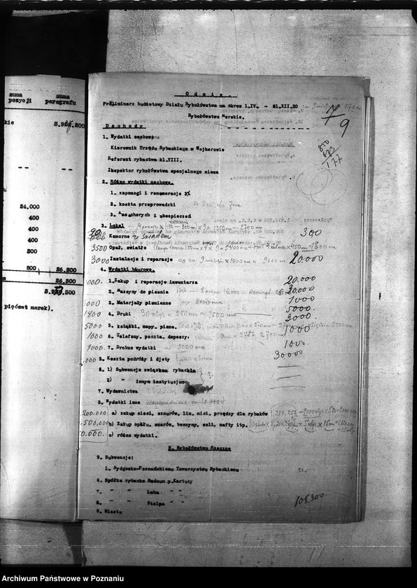 Obraz 14 z jednostki "Budżet - rybołówstwo rok 1921"