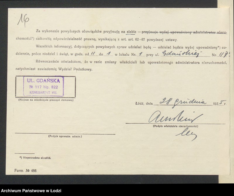 image.from.unit.number "Księga inwentarzowa nieruchomości m. Łodzi ul. Gdańska"