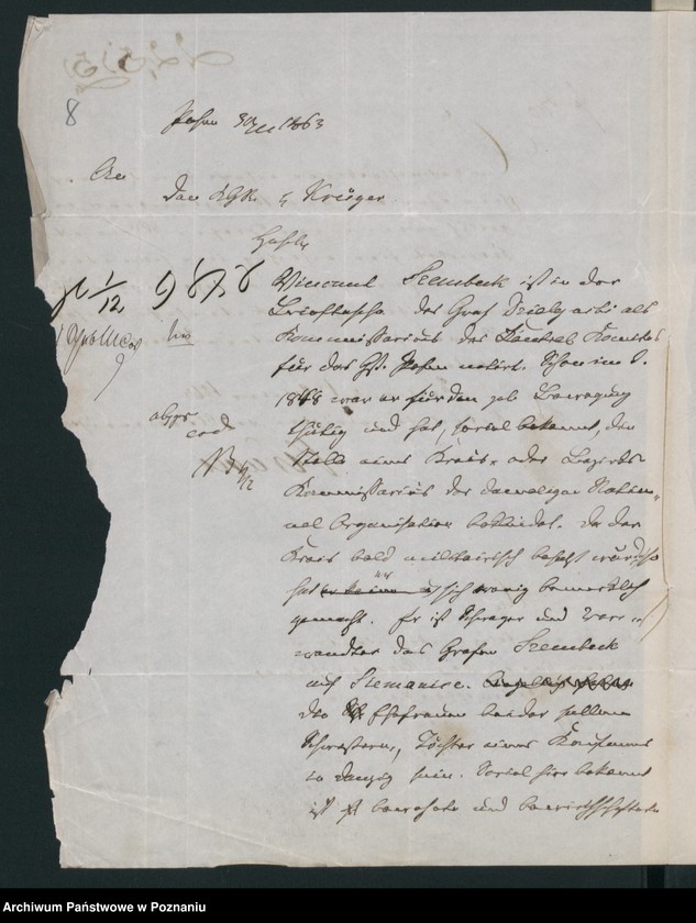 Obraz 11 z jednostki "A. betr. den Graf Vinzent Szembeck"