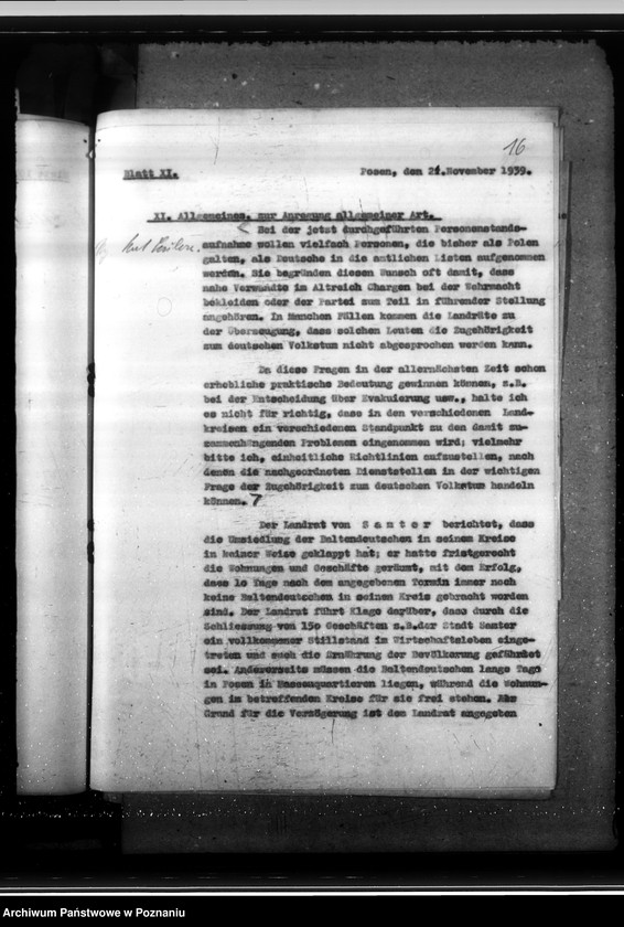 Obraz 19 z jednostki "Lageberichte des Regierungspräsidenten - Posen"