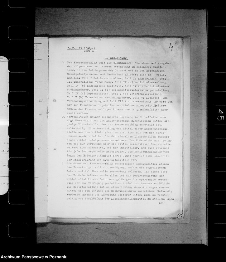 Obraz 8 z jednostki "Fundusze- Landrätliche Verwaltung"