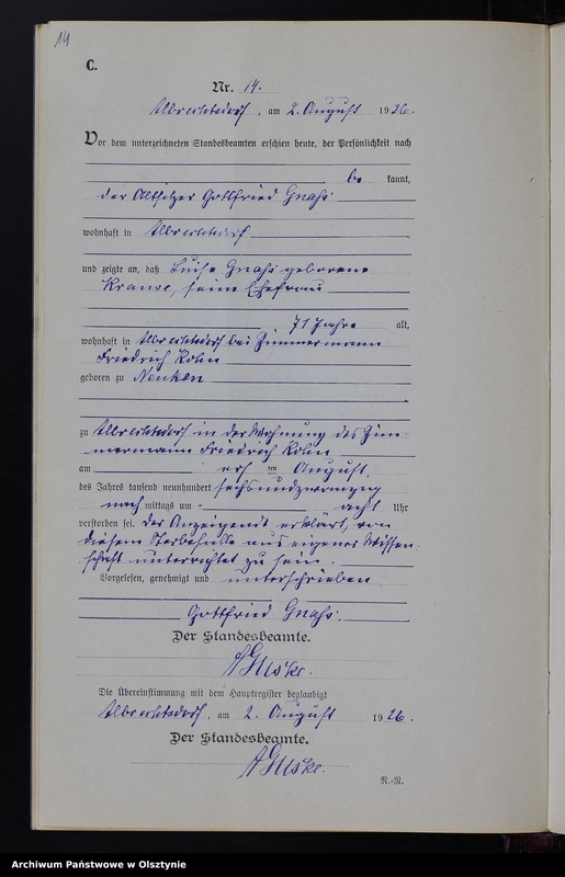 image.from.unit.number "Sterbe-Neben-Register Nr 1 - 18 [ Księga zgonów - wtóropis ]"