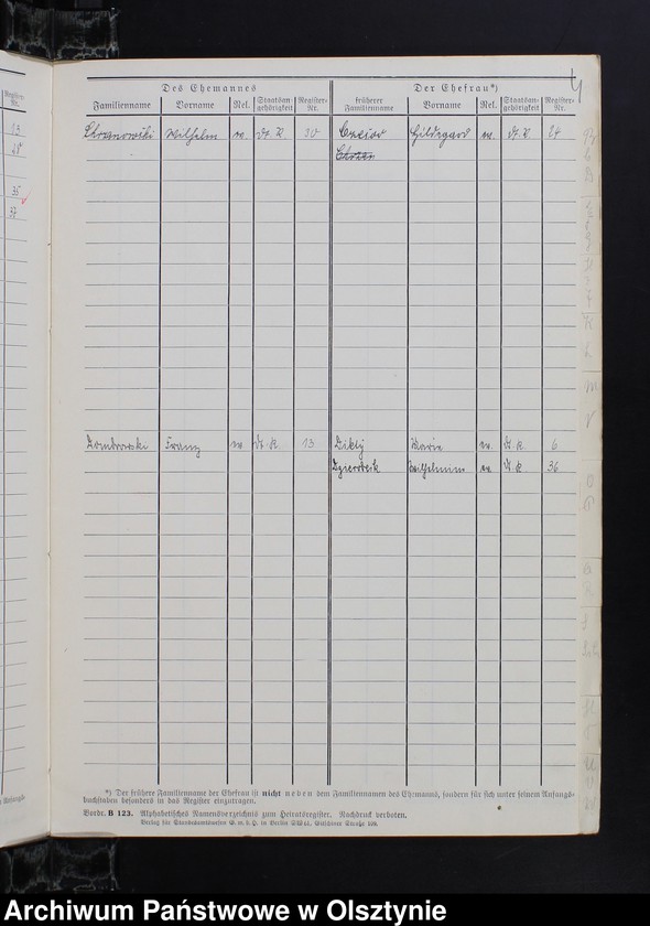 image.from.unit.number "Alphabetisches Namenverzeichnis zum Heirathsregister"