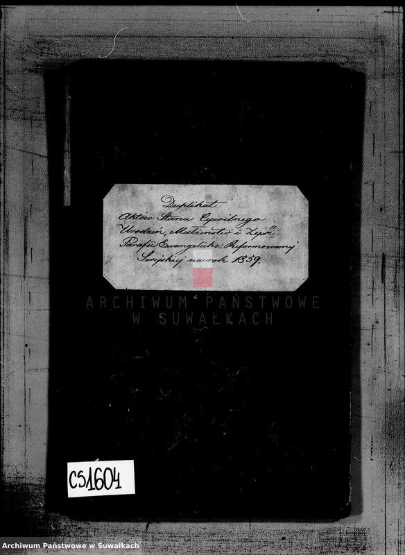image.from.unit.number "Duplikat aktów Stanu Cywilnego urodzeń, małżeństw i zejść Parafii Ewangelicko-Reformowanej Serejskiej na rok 1859"