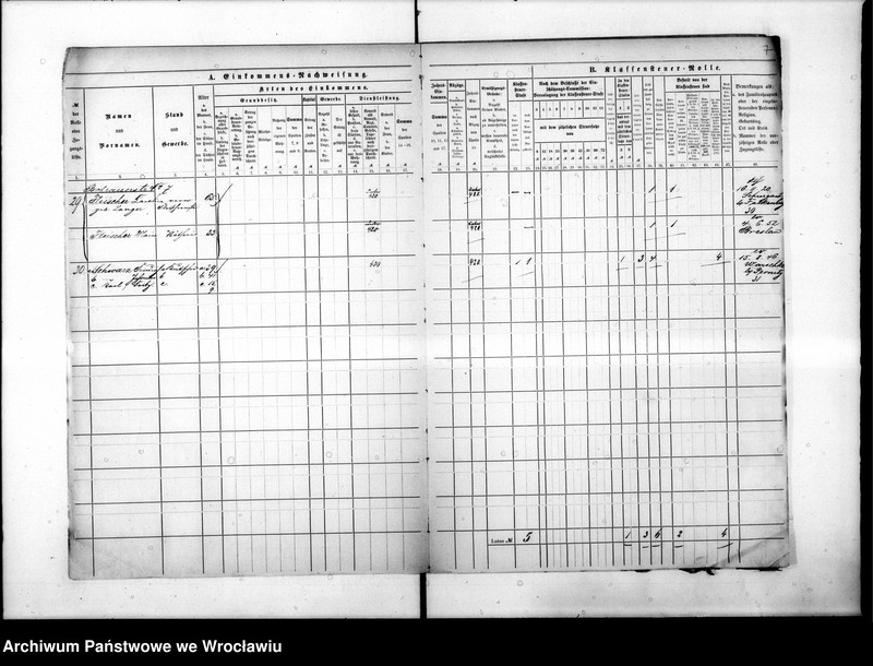 image.from.unit.number "Klassensteuerrolle nebst Eikommens - Nachweisung"
