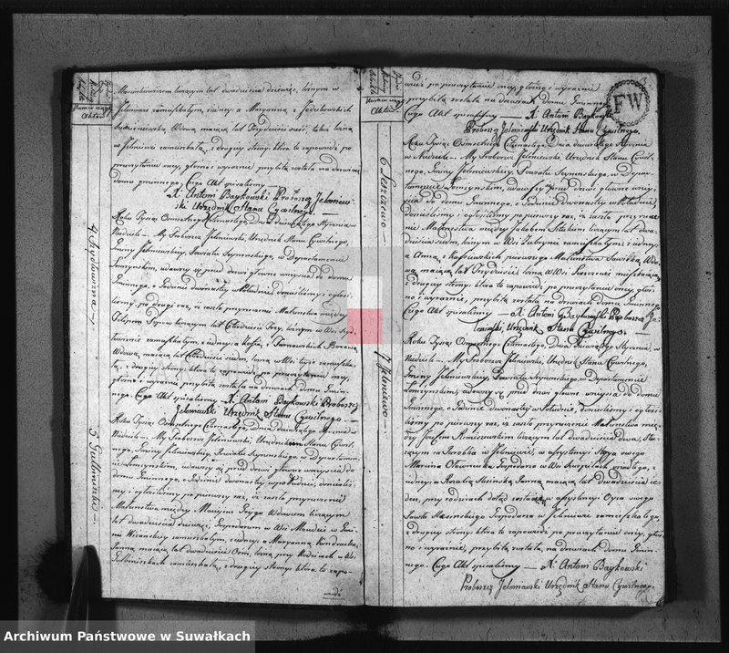 image.from.unit.number "Akta Urzędnika Stanu Cywilnego Zaślubionych w Gminie Jeleniewskiey od Dnia 1-go Stycznia Roku 1814."