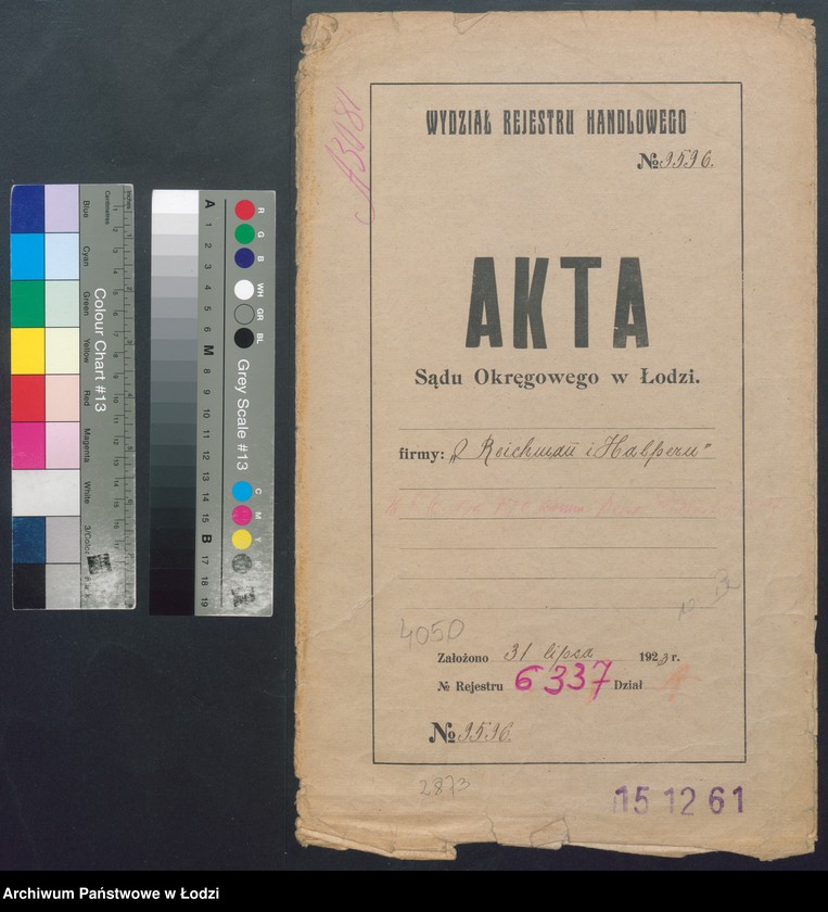 Obraz 2 z jednostki "Reichman i Halpern- farbiarnia"