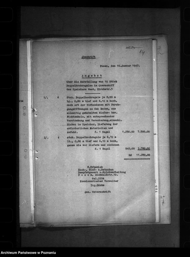 Obraz 18 z jednostki "Archivverwaltung"