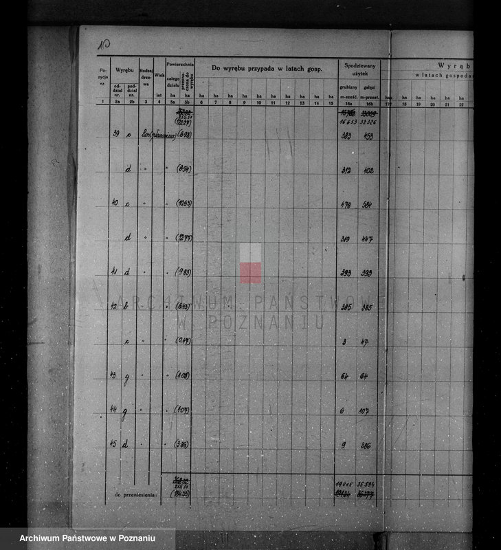 Obraz 16 z jednostki "/Nadzór nad gospodarką leśną w majątku Krucz-Goraj w powiecie czarnkowskim Nadleśnictwo Goraj/"