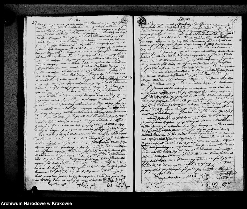 image.from.unit.number "Księga Aktow Zapowiedzi Małzenstw i Rozwodow. Gminy Wyznania Moyzeszowego. Synagogi Kazimierskiey przy Krakowie na Rok 1814"