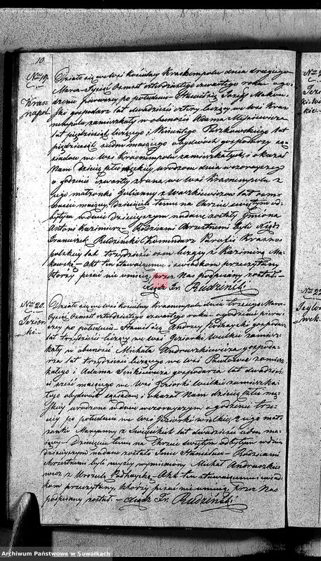 image.from.unit.number "Duplikat Akt Urodzonych, Zaślubionych i Umarłych Parafii Krasnopolskiey z Roku 1844."