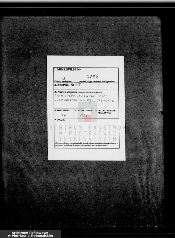Obraz 2 z jednostki "[Księga duplikat aktów urodzonych, zaślubionych i zmarłych]"