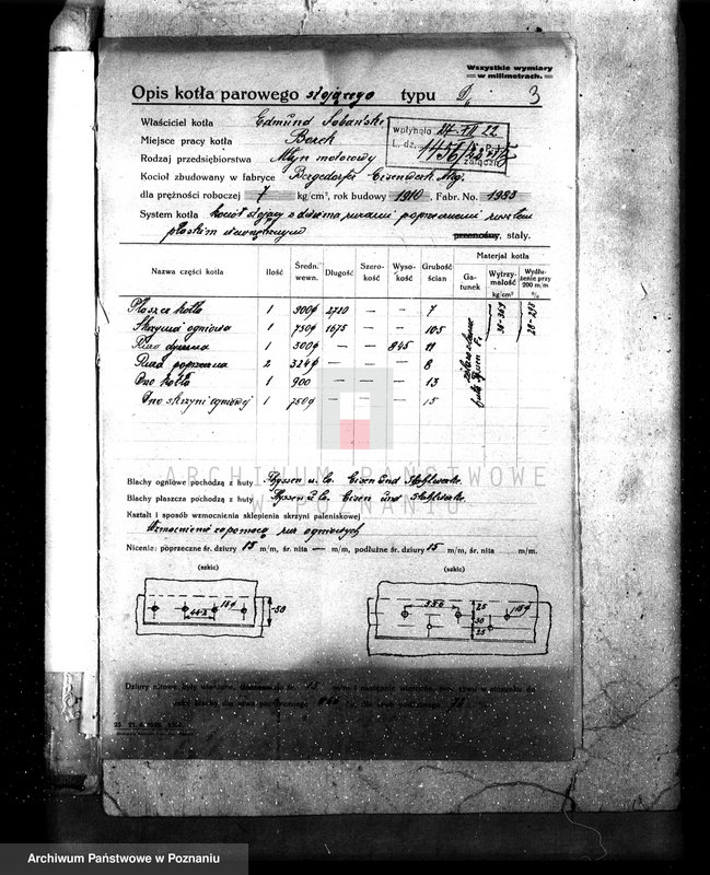 Obraz 7 z jednostki "Młyn motorowy E. Sobańskiego w Borku pow. Gostyński nr woj. 80"