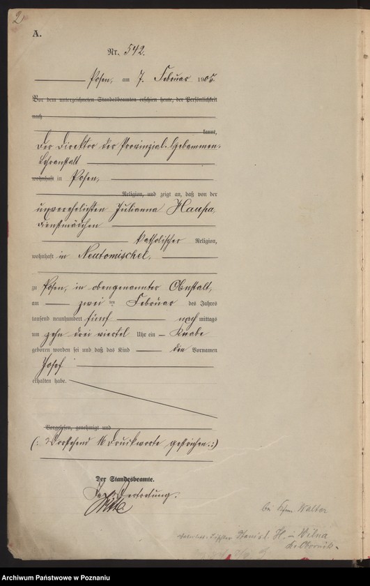 Obraz 4 z jednostki "Księga miejscowa urodzeń tom II"