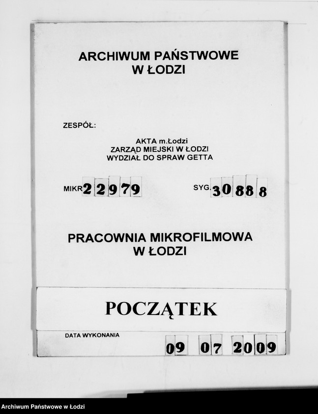 Obraz 1 z jednostki "Warenverwertung am Lager 99. [Aufträge] 7601-7640"