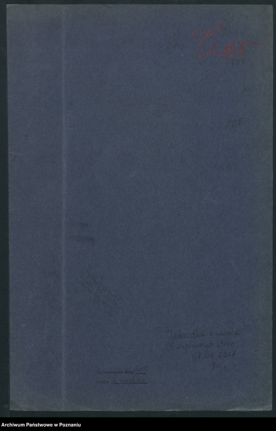 Obraz 12 z jednostki "Sekretarjat P V Wice-Minister Dr Wachowiak. Rejestr akt"