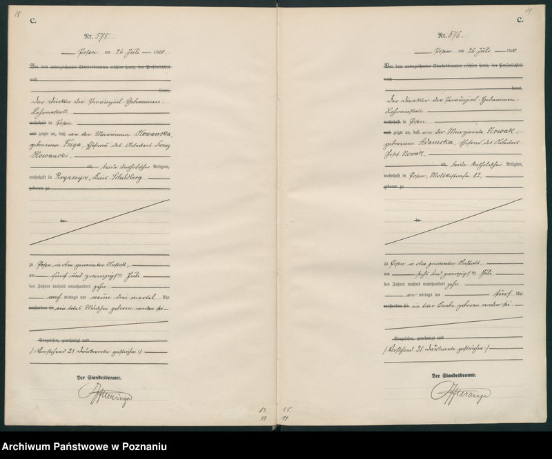 Obraz 12 z jednostki "Księga miejscowa zgonów tom II [Rejestr główny zgonów]"