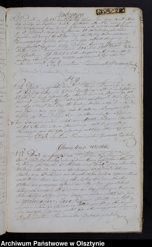 image.from.unit.number "Duplikat Aktów Urodzenia, Zaślubień, Zeyścia Parafii Grzebskiey za Rok 1846"