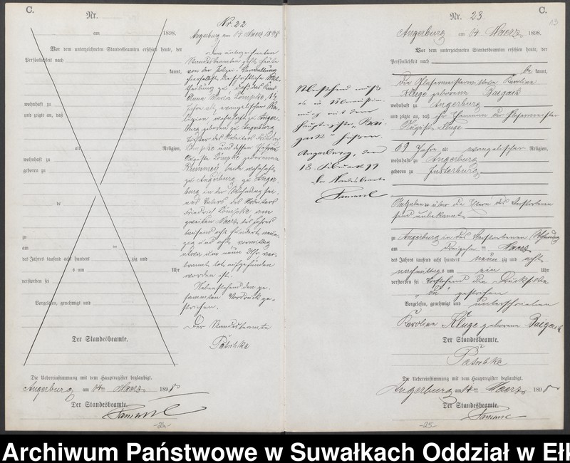 image.from.unit.number "Sterbe-Neben-Register des Preussischen Standes-Amtes Angerburg Kreis Angerburg"