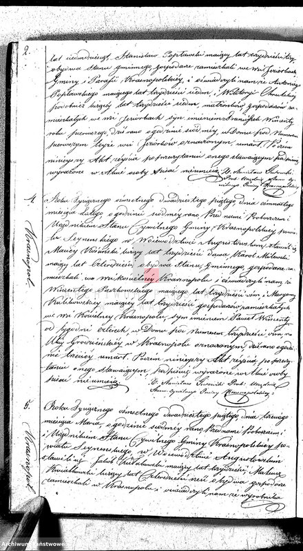 image.from.unit.number "Akta Zeszłych Gminy Krasnopolskiey Powiatu Seyneńskiego od 1-go Stycznia 1825. Województwo Augstowskie."