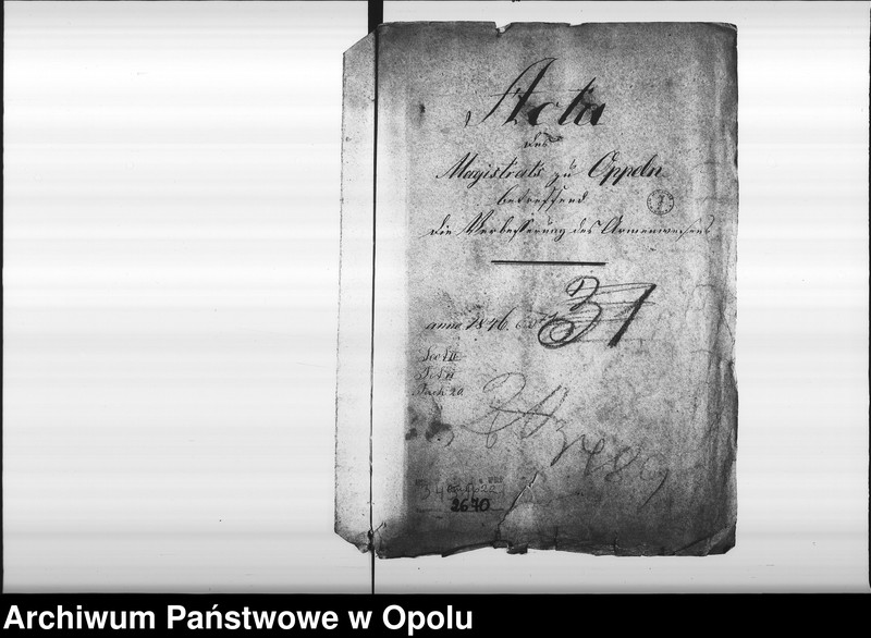 Obraz 4 z jednostki "Acta des Magistrats zu Oppeln betreffend die Verbesserung des Armenwesens anno 1846"