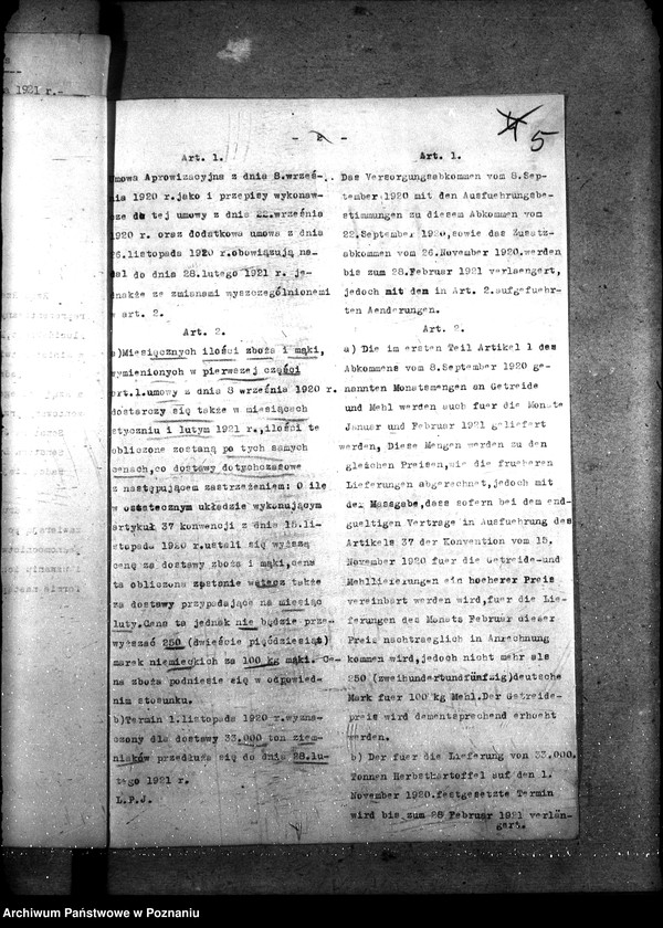 Obraz 9 z jednostki "Sprawy szczegółowo-administracyjne Układ polsko - gdański"